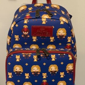 Captain Marvel and Goose Loungefly Backpack